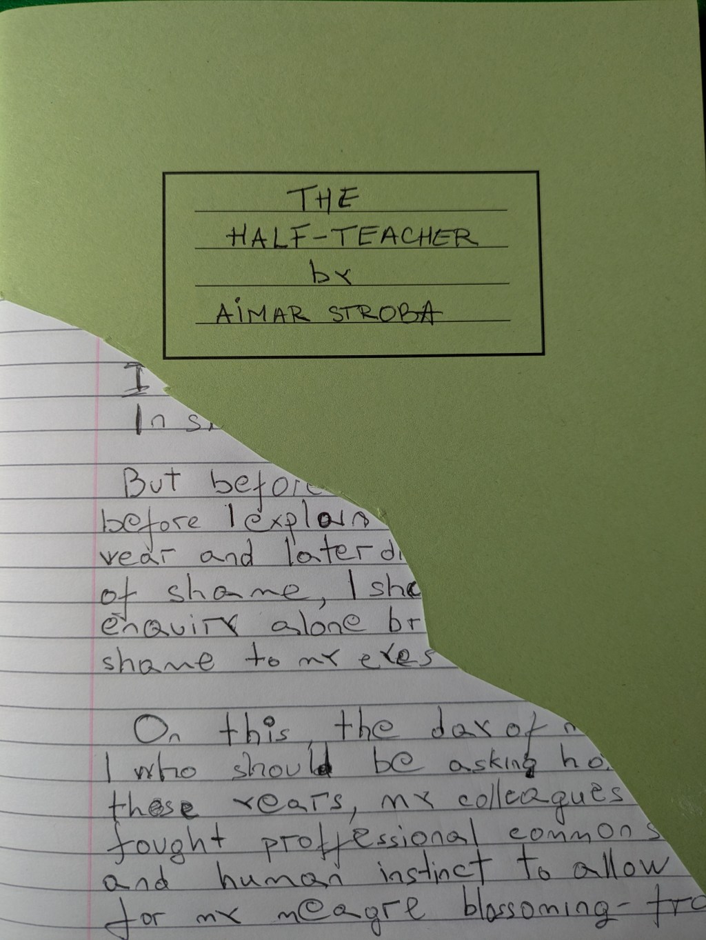 Dossier Entry – 1 –&nbsp;Prologue