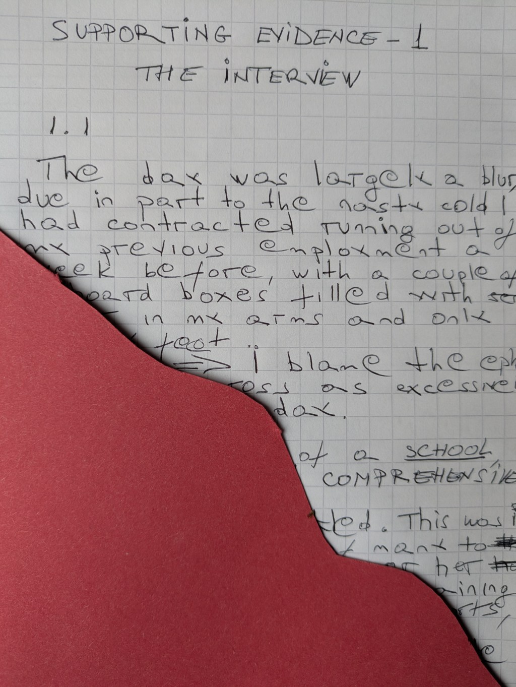 Supporting Evidence 1 – The&nbsp;Interview